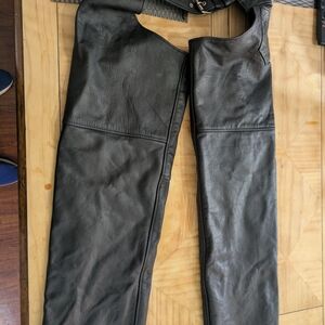 Men's Black Leather Pants